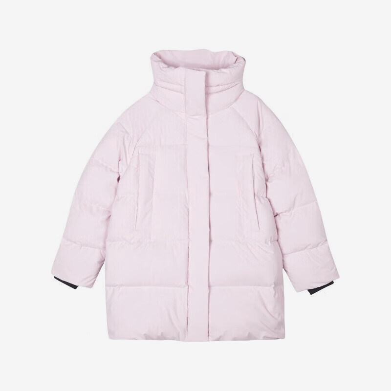 Skechers/斯凯奇正品2023新款女士中长款保暖运动羽绒服外套