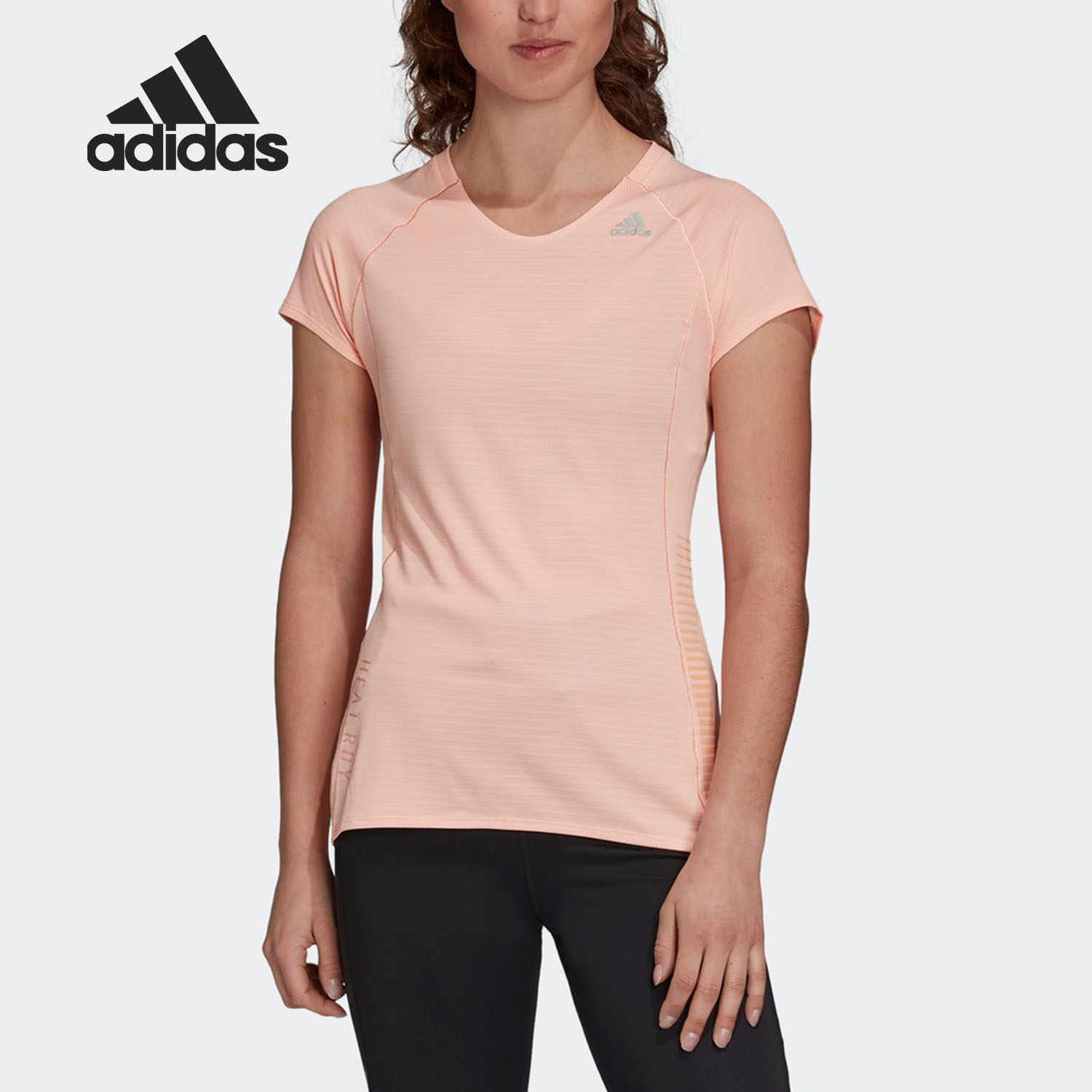 Adidas/阿迪达斯正品女子夏季透气跑步运动短袖T恤  GL8924