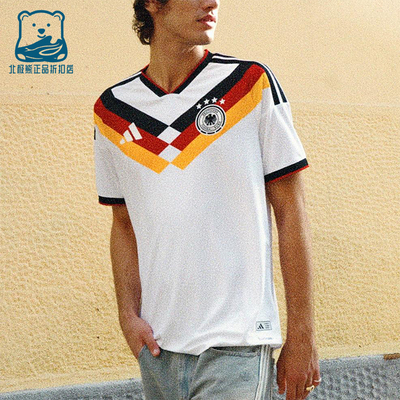 Adidas/阿迪达斯正品GERMANY 26男女运动足球修身训练短袖JN2066