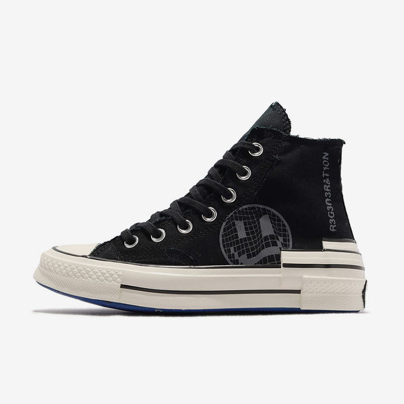 Converse匡威1970s 经典潮流帆布鞋男女同款黑灰A02407C