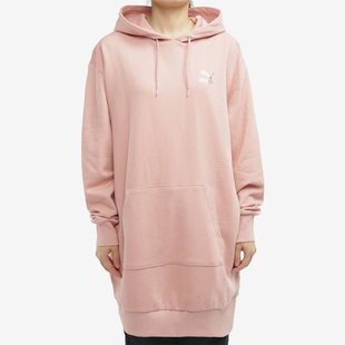 Puma/彪马秋季新款女子运动服连帽长款套头衫金标卫衣599165