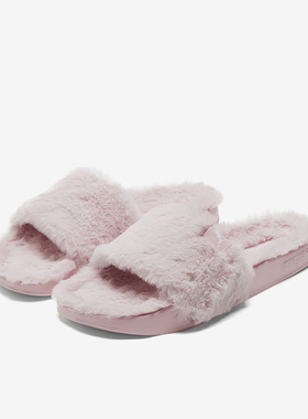 Puma/彪马正品新款女子时尚休闲居家仿皮草运动拖鞋385803-02