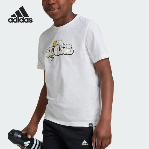 Adidas/阿迪达斯正品GRAPHIC T-SHIRT 大童运动短袖T恤IZ0419