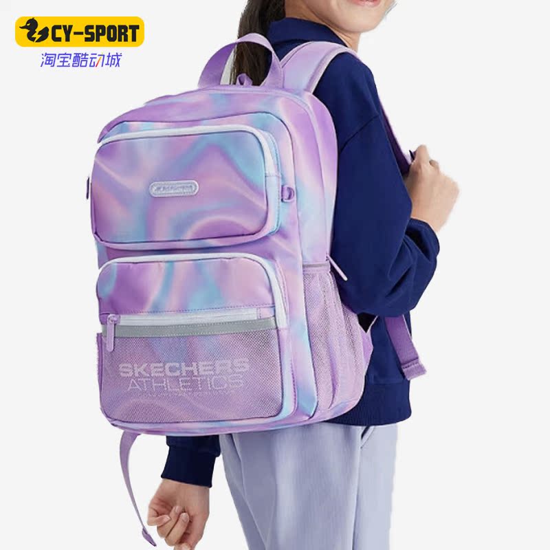Skechers/斯凯奇正品儿童款时尚便携大容量运动双肩背包 P323K036