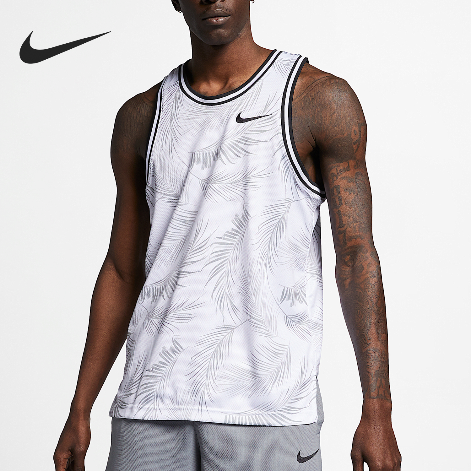 Nike/耐克正品运动男士时尚休闲篮球无袖短袖T恤AJ3537-012