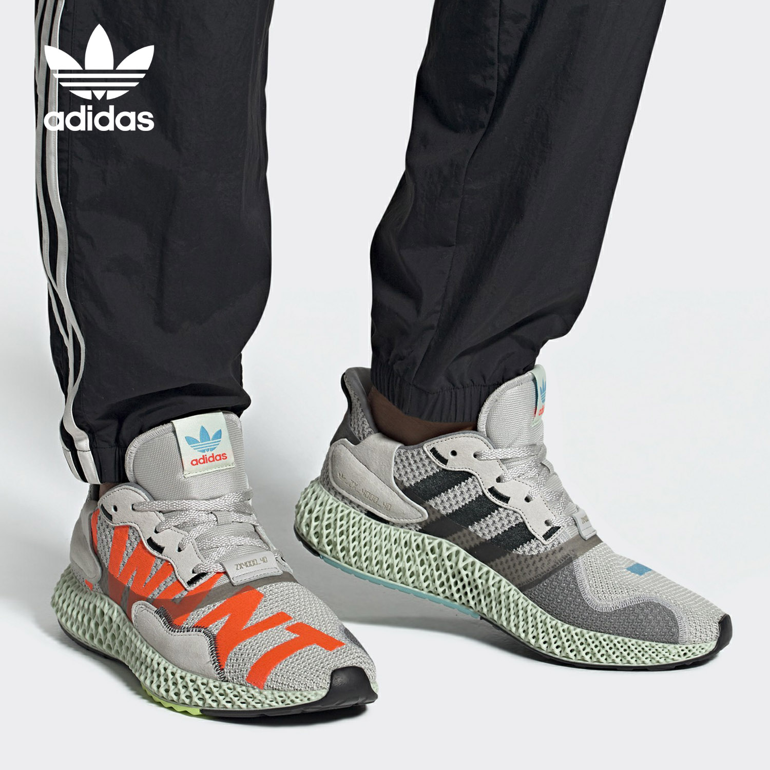 Adidas/阿迪达斯正品三叶草ZX 4000 4D 男女经典运动鞋 EF9624