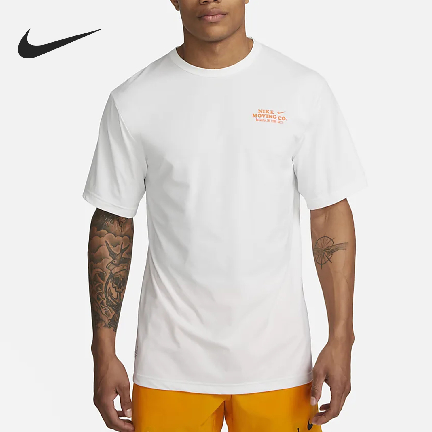 Nike/耐克正品新款男子运动休闲透气圆领训练短袖DX0907-121