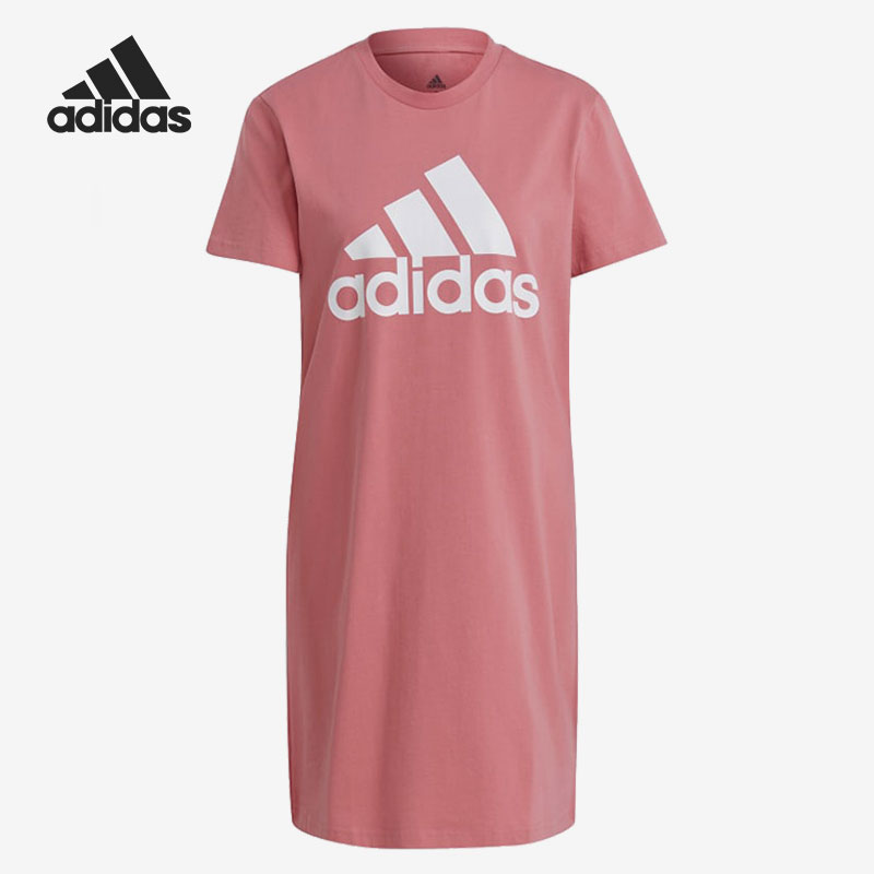 Adidas/阿迪达斯正品 SJ DRE 女子休闲运动短袖连衣裙 GM5590