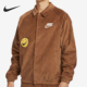 耐克正品 2023冬季 男士 Nike 笑脸刺绣翻领宽松外套FZ5737 281