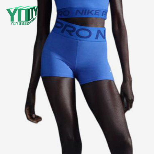 Nike/耐克正品女士高腰字母印花修身短款骑行短裤FV7033-405