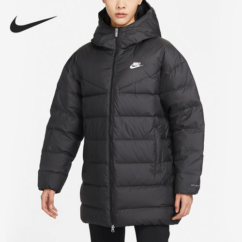 Nike/耐克正品冬季新款女子保暖加厚中长款羽绒服DQ6874-010 - 封面