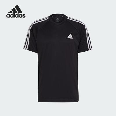 Adidas/阿迪达斯正品M SERENO 3S T 男士圆领经典短袖H28925