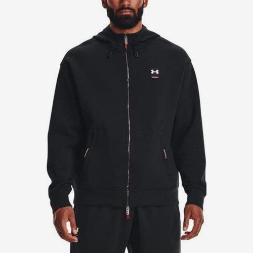 UA/安德玛正品Summit Knit FZ男士拉链宽松夹克外套1373801-001