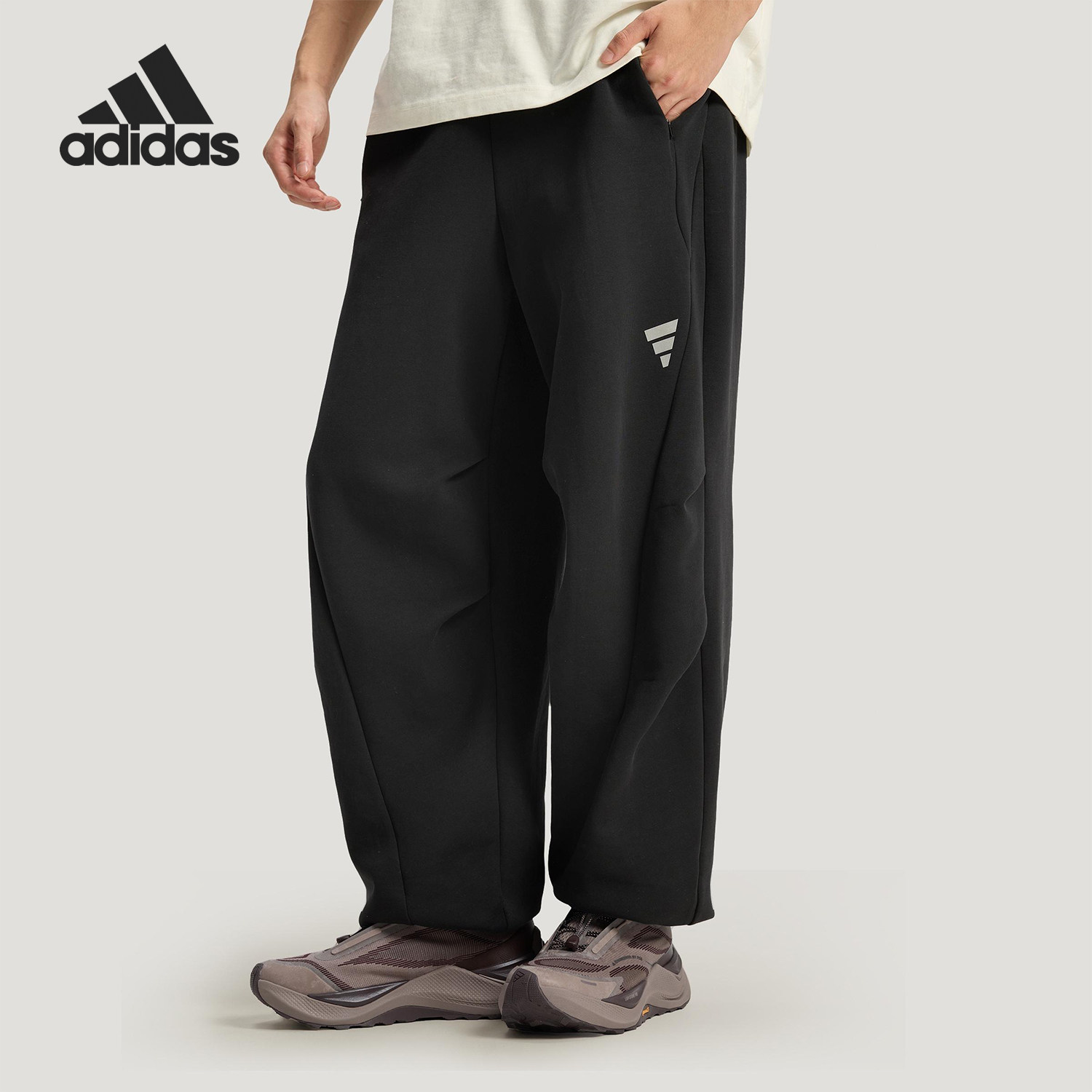 Adidas/阿迪达斯正品当季新款男士针织日常耐穿休闲裤KH2992 - 实物图