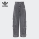 三叶草男女牛仔休闲宽松运动裤 Adidas 阿迪达斯正品 KD4323