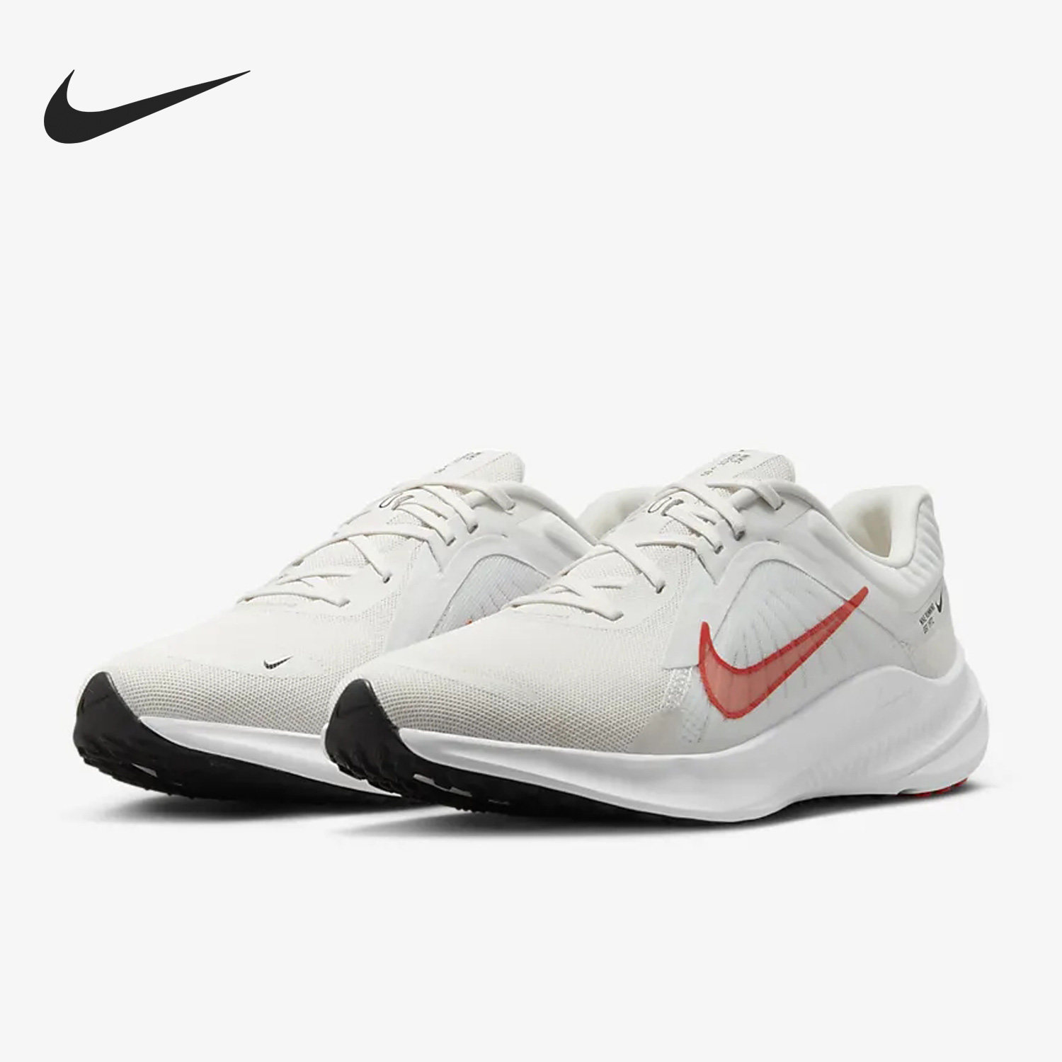 NIKE耐克男鞋夏季新款运动鞋低帮轻便舒适网眼透气红勾跑步鞋