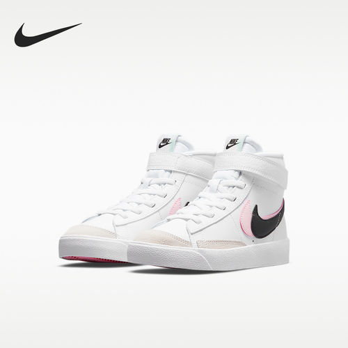 Nike耐克正品小童Blazer系列中帮防滑减震耐磨板鞋DD1848-101