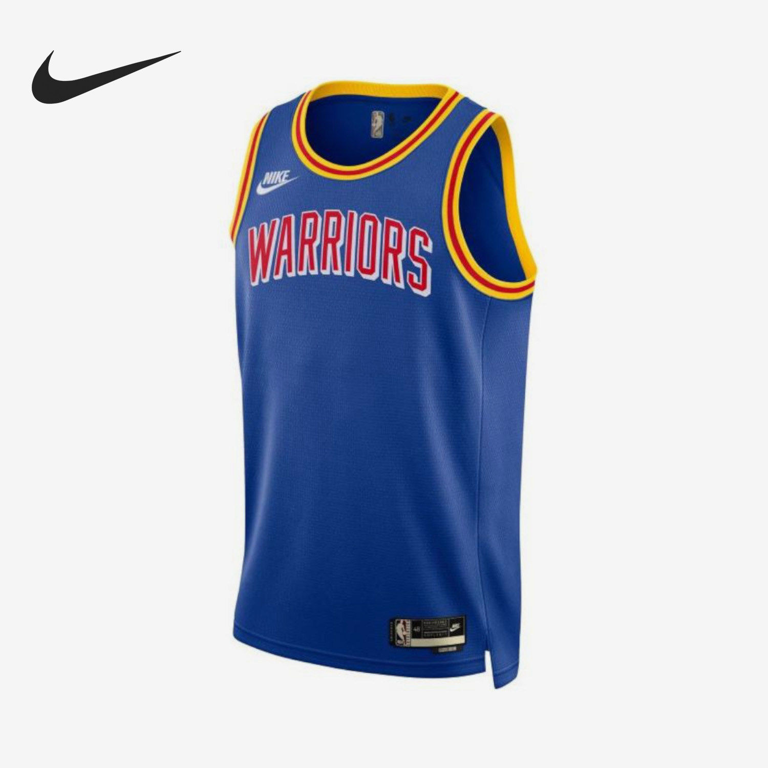 Nike耐克正品金州勇士队球迷版经典字母印花无袖篮球DB4120-495