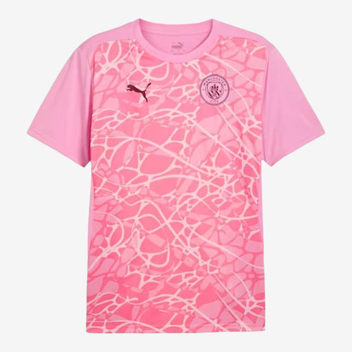 PUMA彪马正品ManchesterCity赛前男款圆领短袖足球球衣777578-25