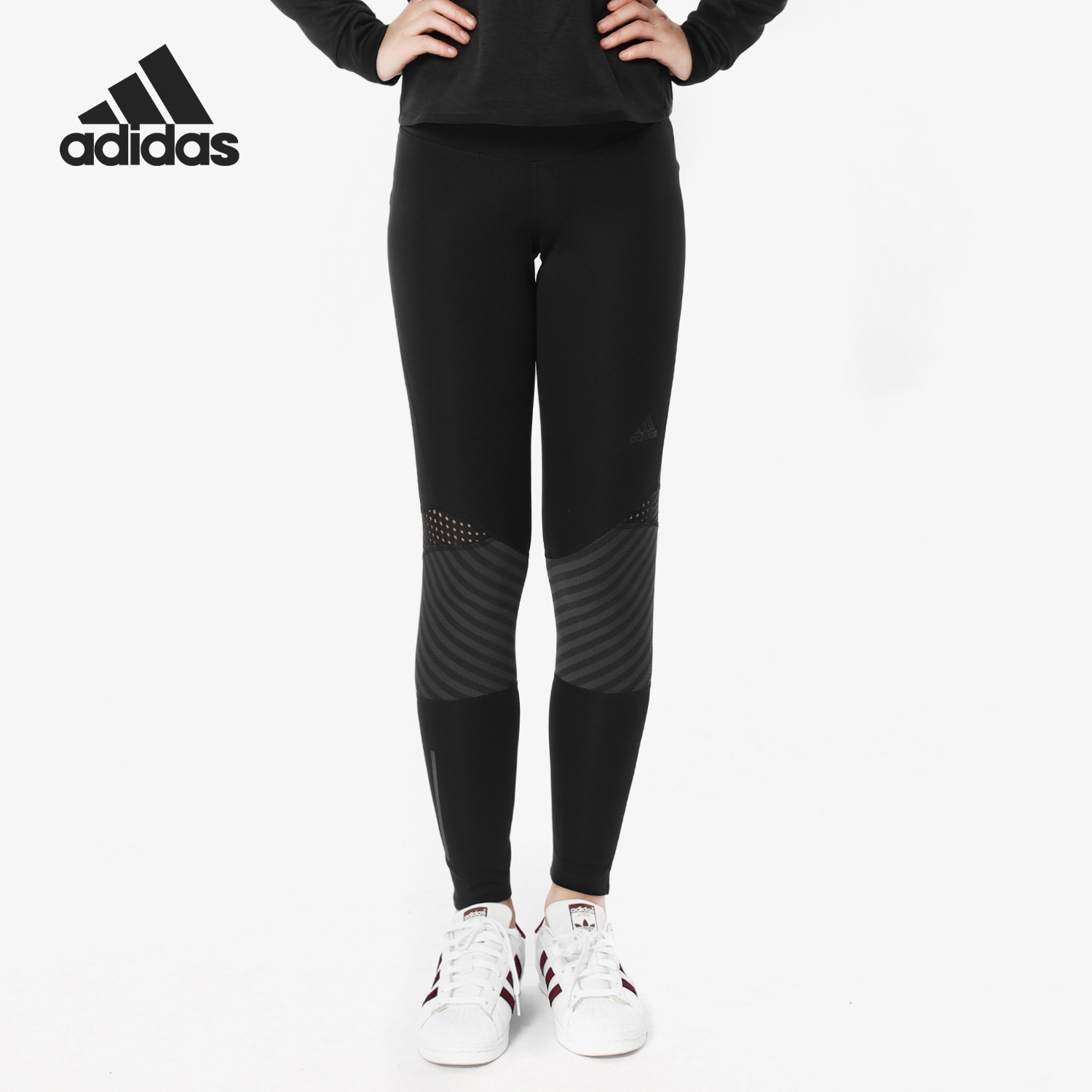 Adidas/阿迪达斯正品 新款显瘦打底裤紧身弹力运动长裤B28253