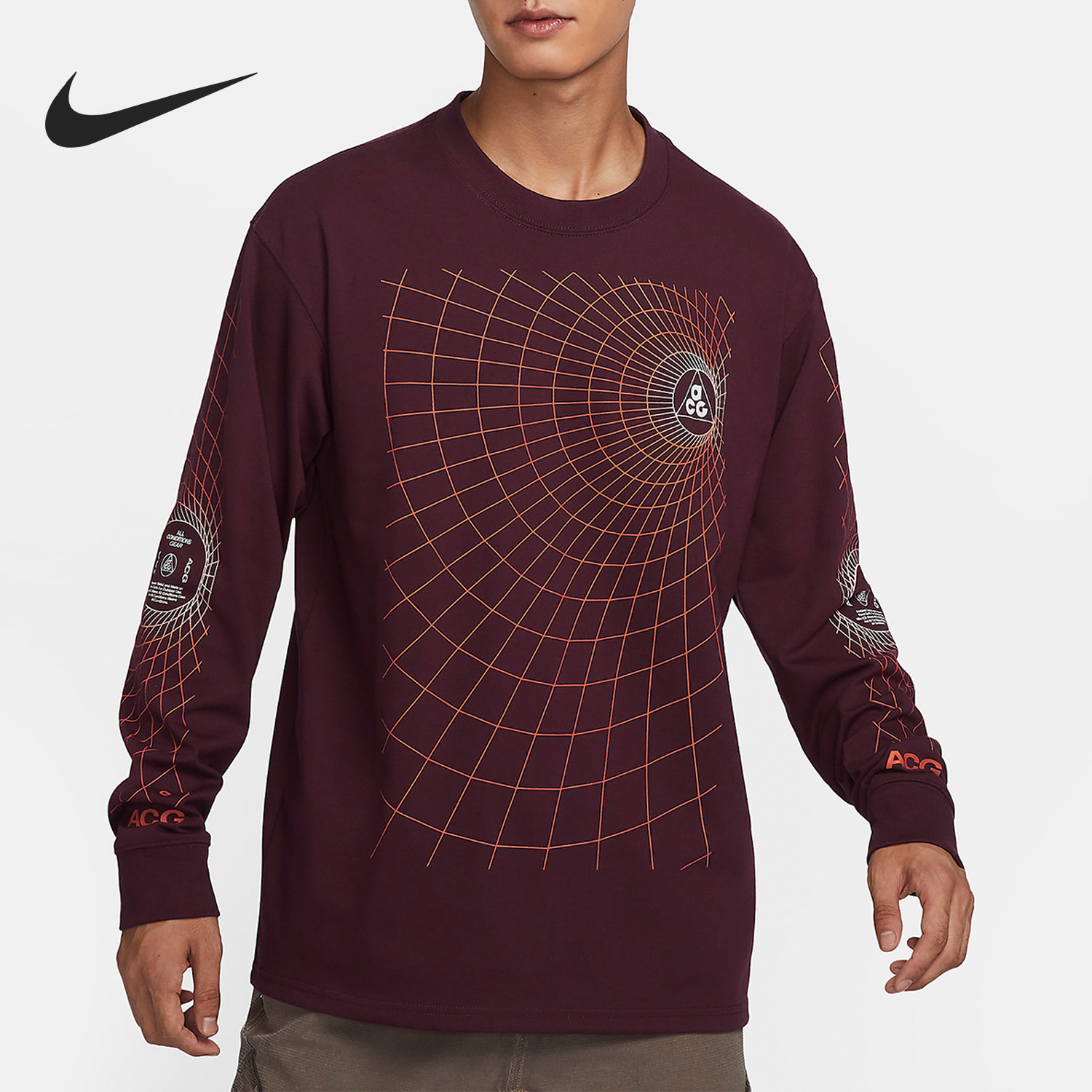 Nike/耐克正品ACG Manhole男士宽松运动长袖T恤FJ1134-681