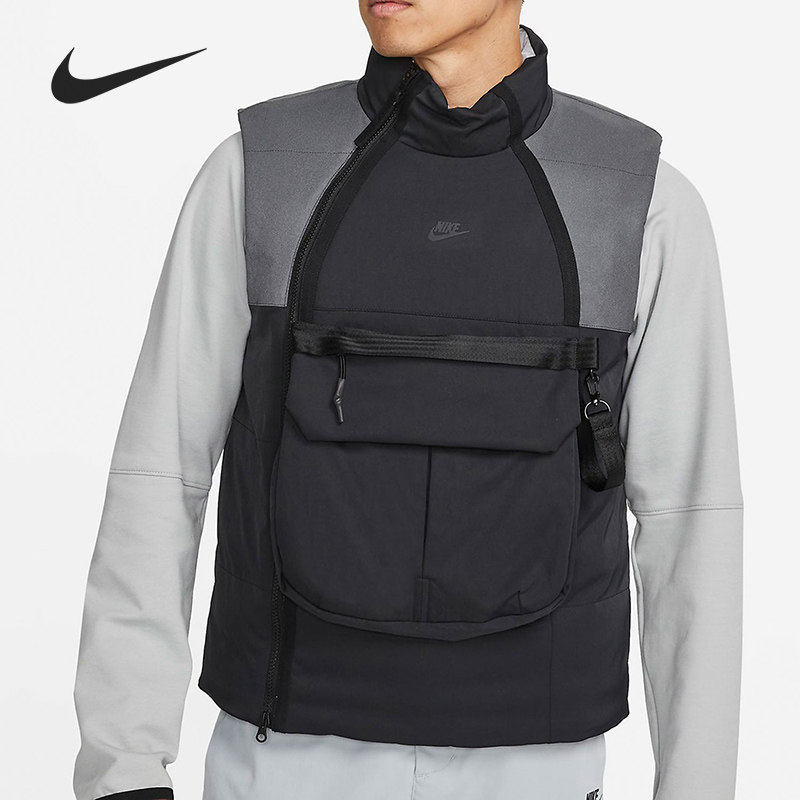 Nike/耐克正品男子休闲时尚潮流机能风保暖棉马甲 DD6637-010