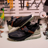 Adidas FX9113 跑步鞋 阿迪达斯正品 三叶草女士运动拼接时尚