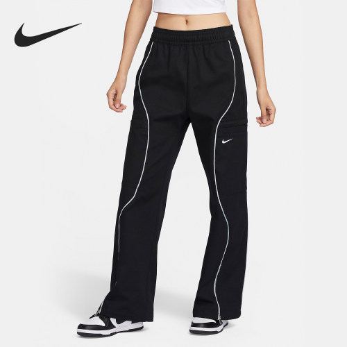 Nike/耐克正品Sportswear 女士运动高腰梭织长裤FN1950-010