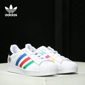 阿迪达斯正品 三叶草 SUPERSTAR Adidas J大童运动休闲鞋 FW5236