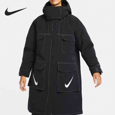 Nike/耐克正品冬季女士保暖连帽休闲运动羽绒服FV8167-010