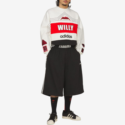 Adidas阿迪达斯正品Willy Chavarria联名男女字母印花卫衣KS6444