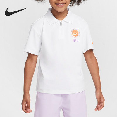 Nike/耐克正品Dri-FIT小童翻领透气休闲运动短袖II3012-100