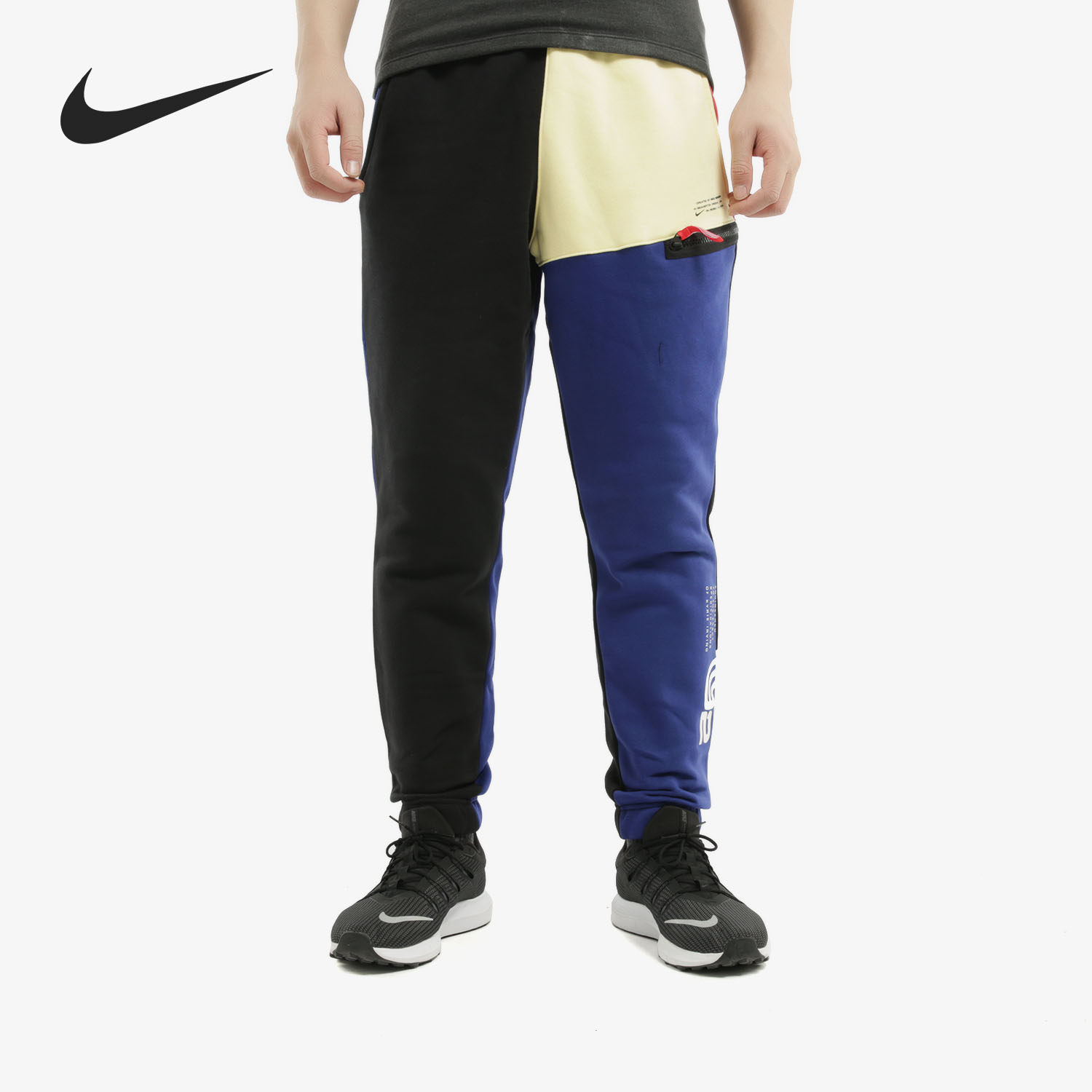 Nike耐克加绒长裤男子春新款欧文篮球运动收口小脚裤BV9289