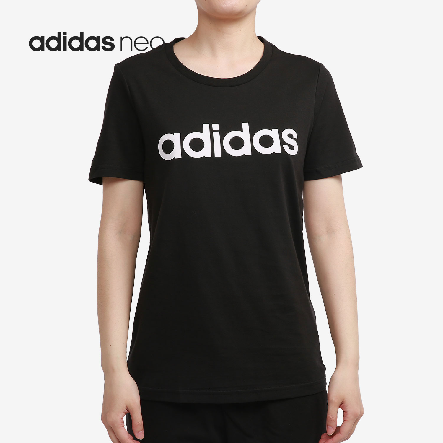 Adidas/阿迪达斯正品neo 当季新款女子休闲运动短袖T恤 GP7138