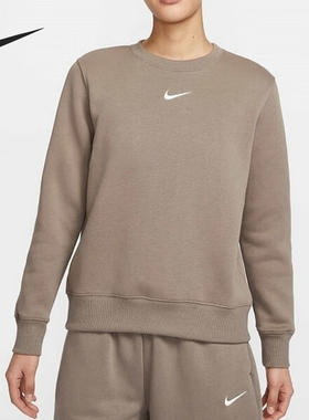 Nike/耐克正品2025新款女士宽松圆领运动保暖卫衣DQ5752-233