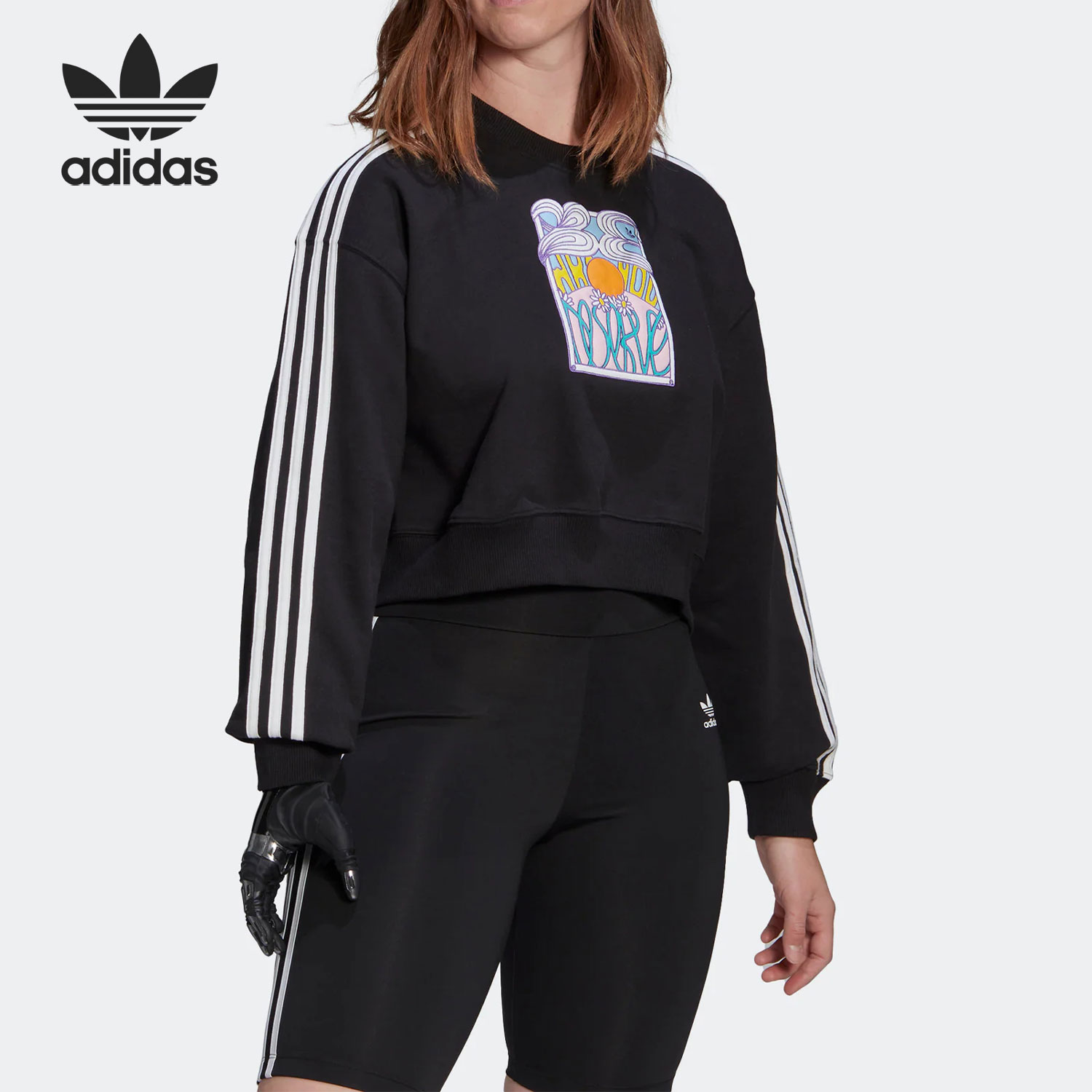 阿迪达斯正品女子运动卫衣