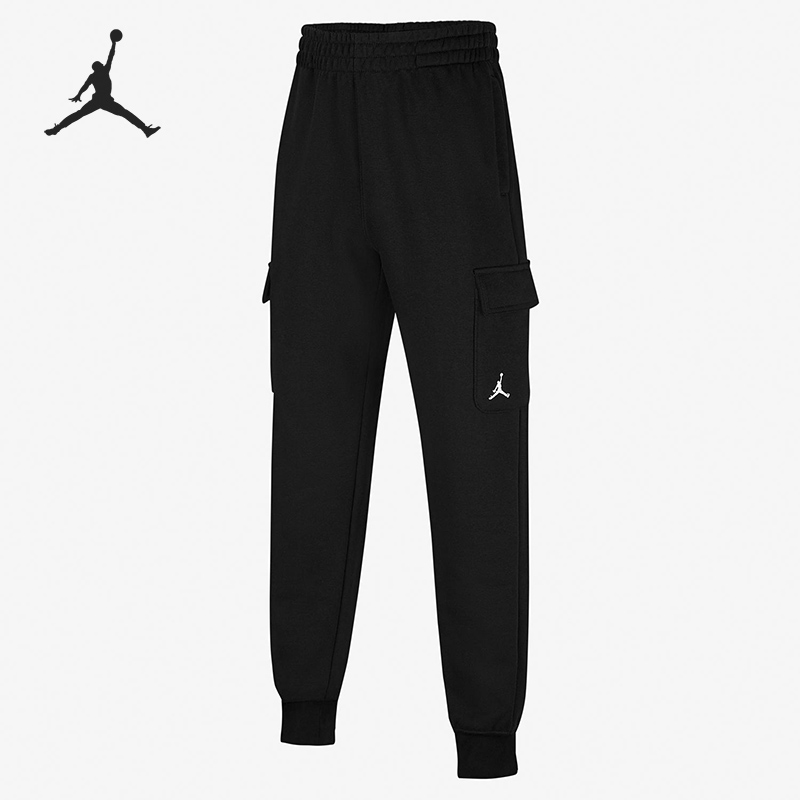 Nike/耐克正品JORDAN大童时尚运动休闲针织束脚裤DV1018-010