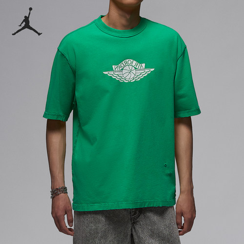 Nike/耐克正品JORDAN男士针织日常复古透气短袖IB3131-324