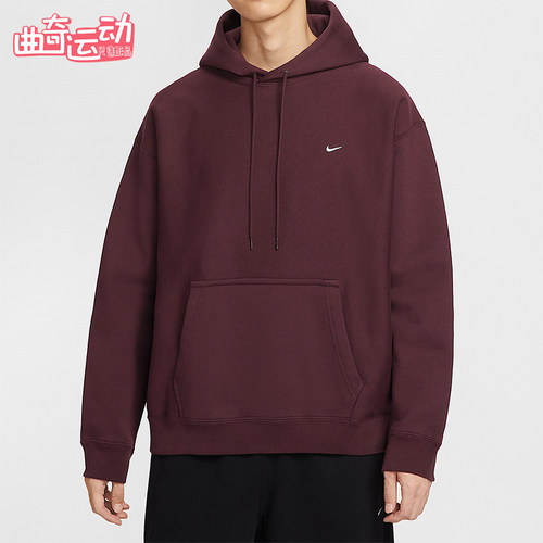 Nike/耐克正品Solo Swoosh男士运动针织复古加绒卫衣HV1083-652