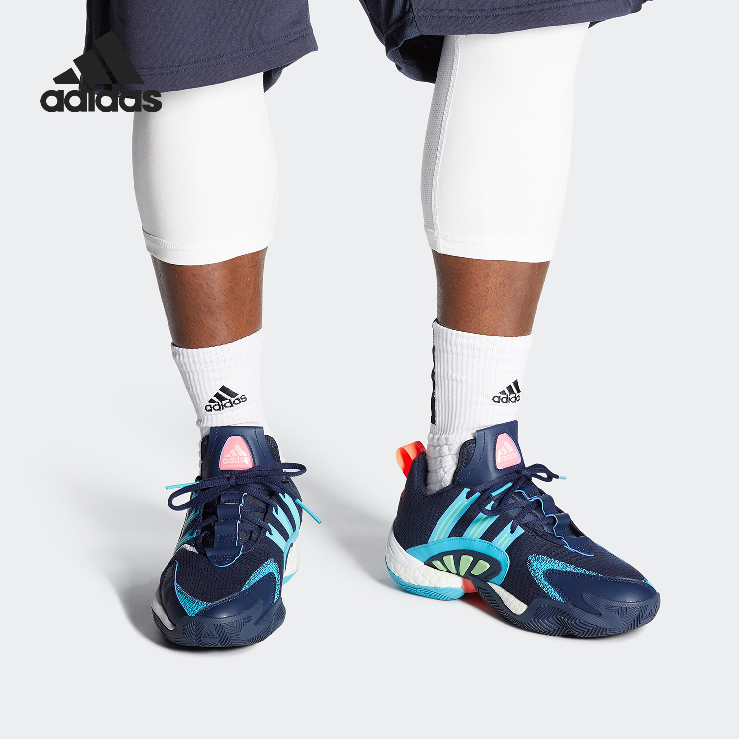 阿迪达斯正品男子防滑运动鞋篮球