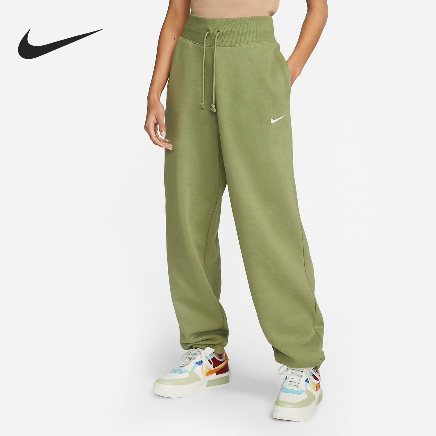 Nike/耐克正品 Oversize 女子舒适休闲运动长裤 DQ5888-334