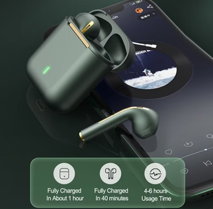 cancelling TWS Bluetooth wireless earphones noise J18