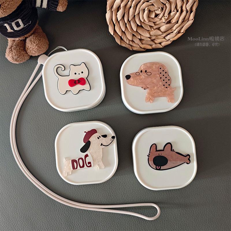 可挂脖带镜隐形牙套盒便携假牙矫正器清洁盒透气保持器收纳盒挂绳