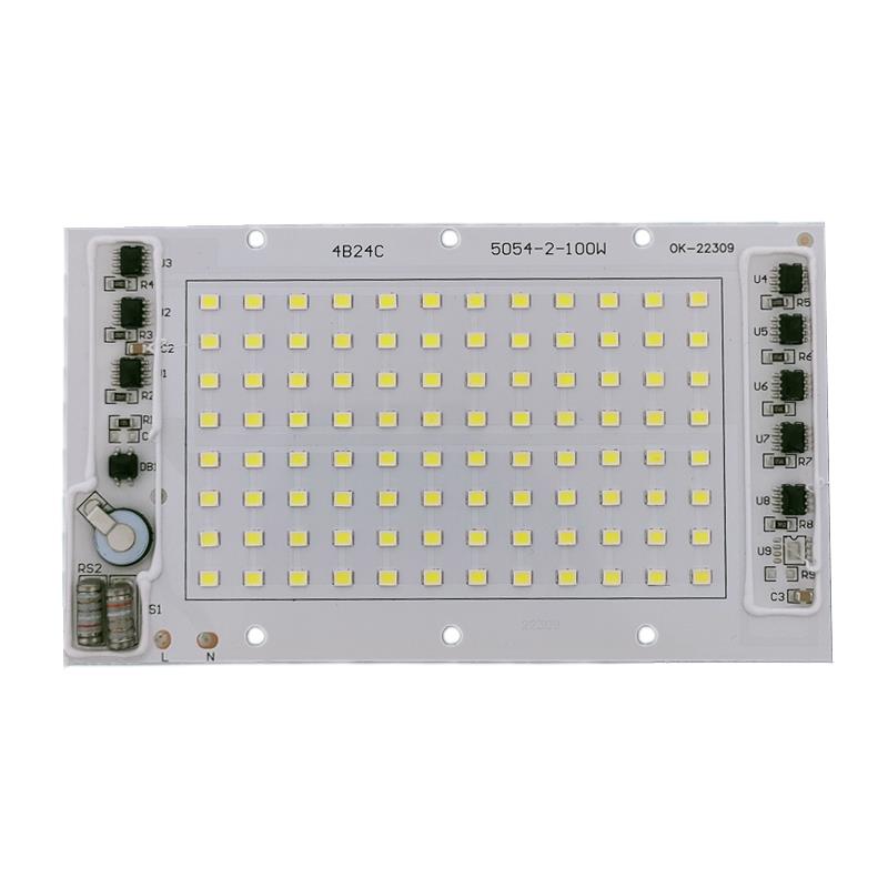 免驱动220Vled灯板光源芯片50W100W150瓦路灯投光灯芯片射灯配件