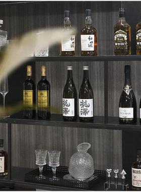 酒柜厨房壁柜样板房售楼处吧台酒具酒器仿真酒摆件软装饰品陈列