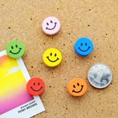 70粒盒装 可钉墙大头按钉无痕工字D彩色钉子墙钉软木创意圆笑脸图