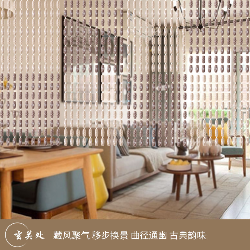 门帘珠帘隔断防蚊挂帘拍s电影珠子门帘家用客厅卧室卫生间帘子装图片