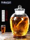 泡酒玻璃瓶带龙头10斤r20家用葡萄酿酒密封泡酒罐带盖人参泡酒坛