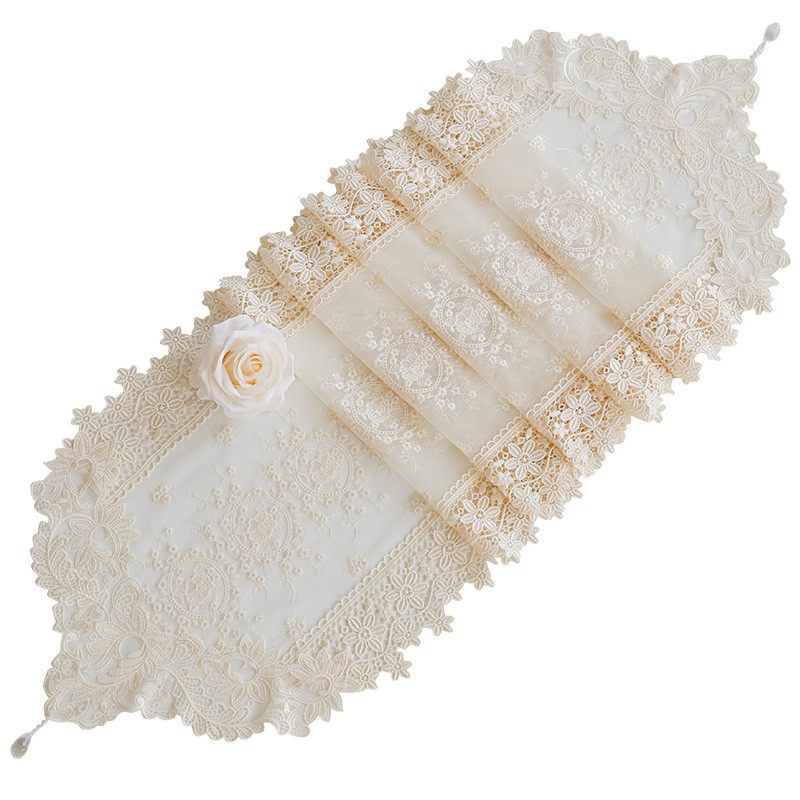 韩式浪漫超宽蕾丝茶几 电视柜桌旗 实木红木茶Q几餐桌桌旗装饰桌,居家布艺,桌旗,淘宝优惠券,粉丝福利购,淘宝优惠卷