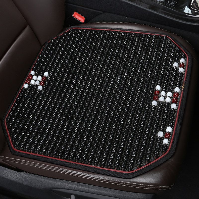 汽车坐垫夏季单片凉n垫三件套座垫单个屁屁垫通风透气后座木珠垫